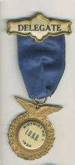 B’Nai B’rith 1924 District No 1 Delegate Medallion 