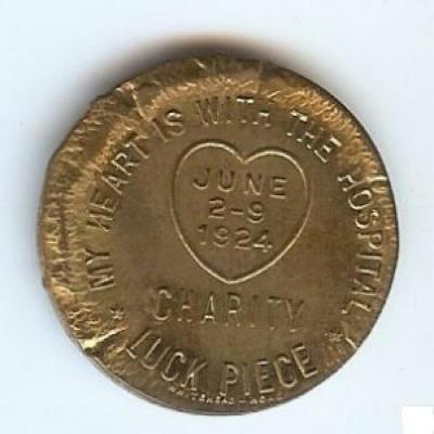 Newark NJ Beth Israel Hospital Building Campaign 1924 Token