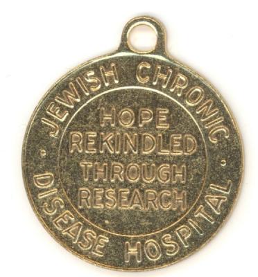 Isaac Albert Research Institute/Jewish Chronic Disease Hospital Medallion