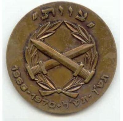 Israel Defense Forces (IDF) “Tzevet” Private Award Medal