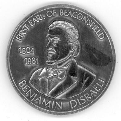 Benjamin Disraeli - Earl of Beaconsfield Medal
