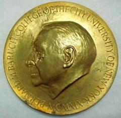 Bernard Baruch College Morton Wolman Award Medal
