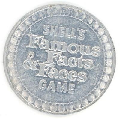 Albert Einstein Coin from Shell’s Famous Facts & Faces Game