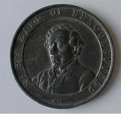 Benjamin Disraeli - Earl of Beaconsfield Death Medal