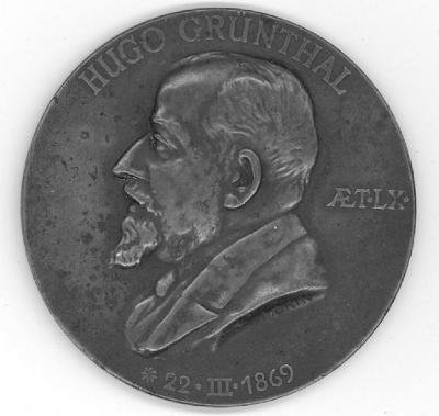 Hugo Grünthal 60th Birthday Medal