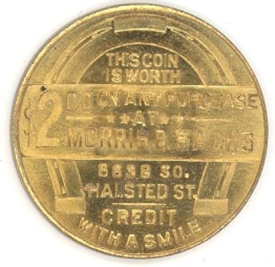 Morris B. Sachs Credit With a Smile Token