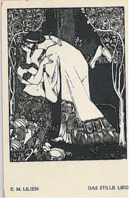 E. M. Lilien Postcard “DAS STILLE LIED” (“The Silent Song”)