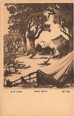 E. M. Lilien Postcard “Arab Tents"