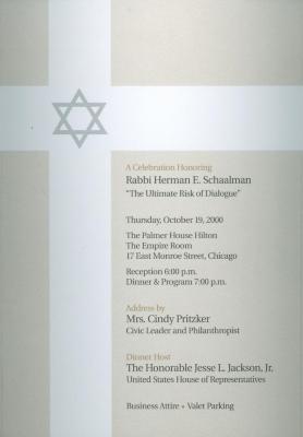Graham Taylor Award Dinner at Chicago Theological Seminary on October 19, 2000