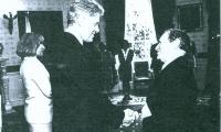 Rabbi Herman Schaalman and President Bill Clinton