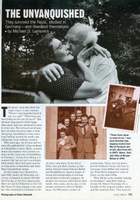 "The Unvanquished" - article published in People Magazine 