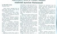 "Optimism, love of music helped violinist survive Holocaust" - article published in The American Israelite