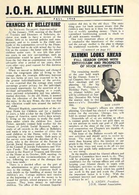 J.O.H. Alumni Bulletin Fall 1940
