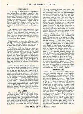 J.O.H. Alumni Bulletin May, 1940 (Cincinnati, OH)