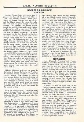 J.O.H. Alumni Bulletin May, 1940 (Cincinnati, OH)