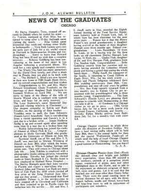 N.O.H. Alumni Bulletin July 1941