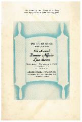 Adath Israel Congregation (Cincinnati, Ohio) Sisterhood 8th Annual Donor Affair Luncheon Booklet - 1952
